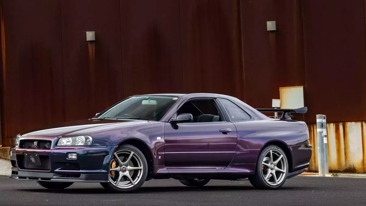 Rare 1999 Nissan Skyline GT-R V-Spec in Midnight Purple with Low Mileage Heads to Auction