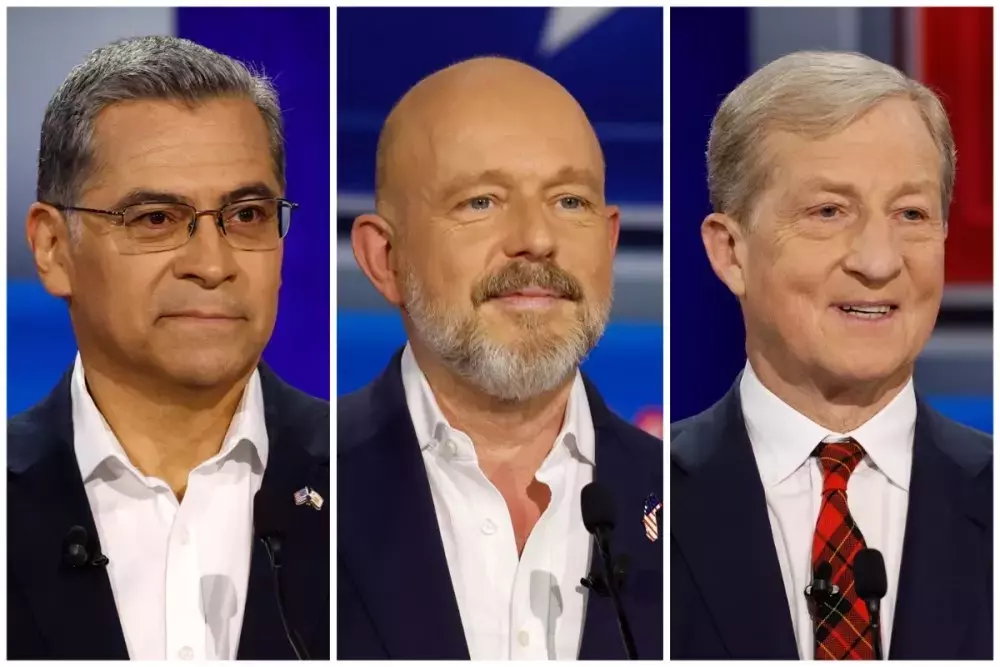 California Gubernatorial Race: Becerra and Hilton Lead Early Returns, Steyer Trails