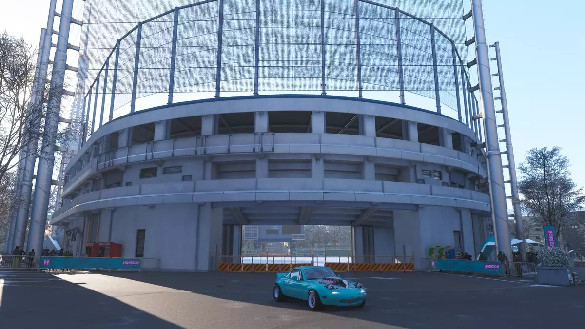 Locating the Edogawa Baseball Stadium in Forza Horizon 6's "Pitcher Perfect" Challenge