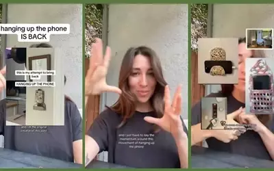 A TikToker Suggests Disconnecting from Smartphones by 'Hanging Up' Devices