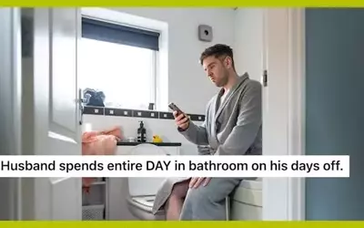 Husband's Excessive Bathroom Breaks Strain Marriage and Family Life