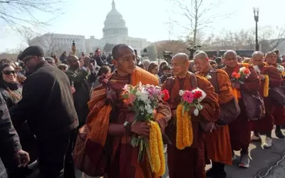 Monks' Peace Journey Culminates in Washington D.C.
