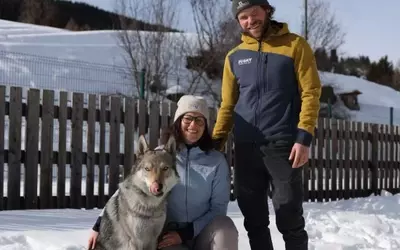 Nazgul, the Wolfdog, Becomes Unlikely Olympic Sensation in Italy