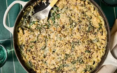 Creamy Lemon-Parmesan Spinach & White Bean Casserole: A Wholesome Delight