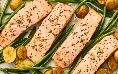 Effortless Sheet-Pan Salmon with Roasted Vegetables