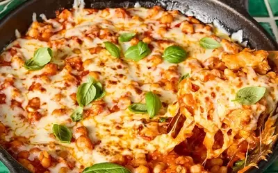 One-Pan Chicken Parmesan with White Beans