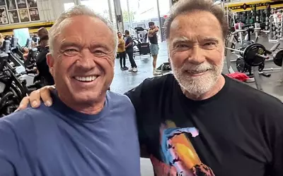 Robert F. Kennedy Jr. and Arnold Schwarzenegger Spotted Together at Gold's Gym