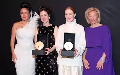 Julianne Moore Advocates for Female-Centric Narratives at Kering Women in Motion Awards