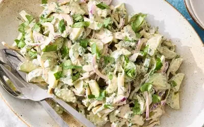 Refreshing Cucumber Salad with Spicy Yogurt Dressing: A Culinary Journey from Childhood Snacks