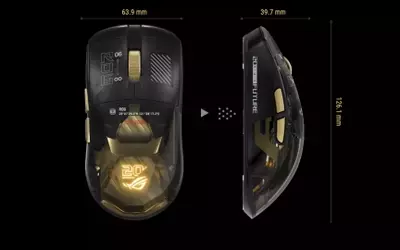 Asus Unveils Luxurious Gold-Plated Gaming Mouse for ROG's 20th Anniversary