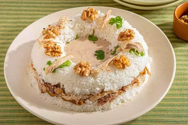 Egyptian-Style Circassian Chicken with Walnut Sauce