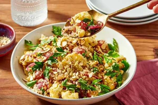 Roasted Grape and Cauliflower Harvest Salad