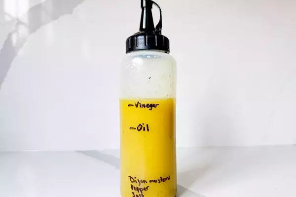 Homemade Vinaigrette: A Simple Squeeze Bottle Hack for Effortless Salad Dressings