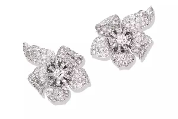 Hancocks London Showcases Rare Mid-Century Van Cleef & Arpels Diamond Earrings