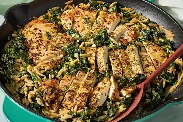 Delectable Dill Chicken Orzo: A High-Protein, One-Skillet Meal