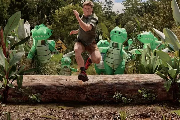 Robert Irwin's Wild Encounter: Outrunning Inflatable Crocodiles for Columbia Sportswear