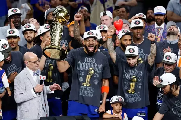 Knicks Celebrate NBA Championship on 'The Tonight Show'