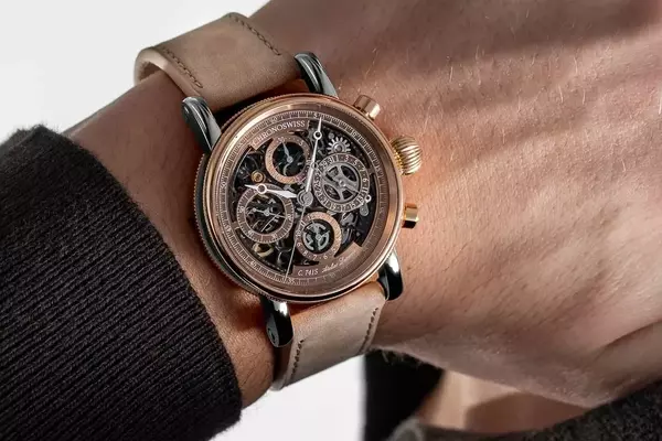 Chronoswiss Unveils Luxurious Gold-Accented Timepieces: The Opus Dakar Sundown and Pulse GMT Frosted Guilloché Gold