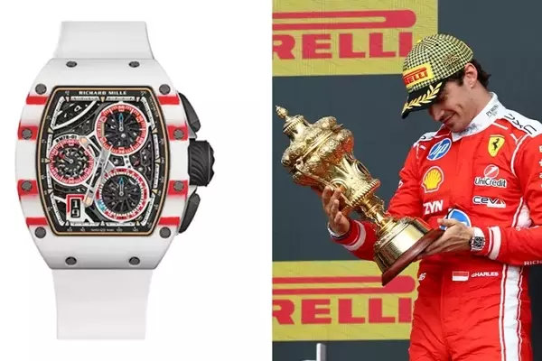 Charles Leclerc Celebrates British Grand Prix Victory with Signature Richard Mille Timepiece