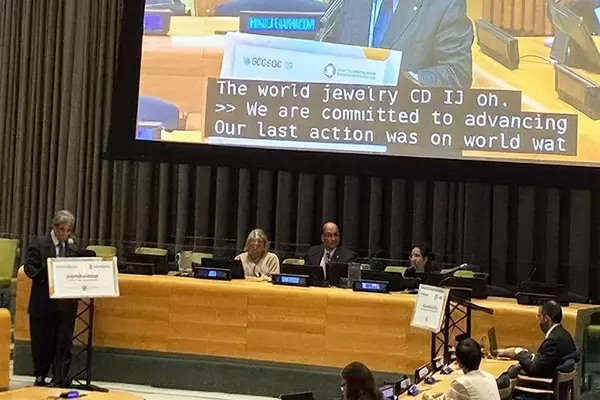 CIBJO President Reiterates Jewelry Industry’s Sustainability Commitment at UN ECOSOC High Level Segment