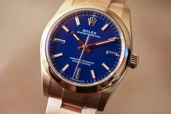 Rolex Oyster Perpetual 34mm Gold Collection: A Centenary Reimagining with Stone Markers