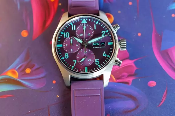 IWC Unveils Daring Purple Pilot's Watch Chronograph 41 for Mercedes-AMG Petronas F1 Team