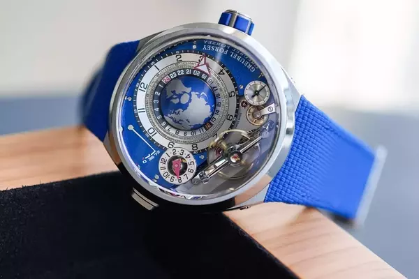 Greubel Forsey Unveils Refined GMT Balancier Convexe in Blue