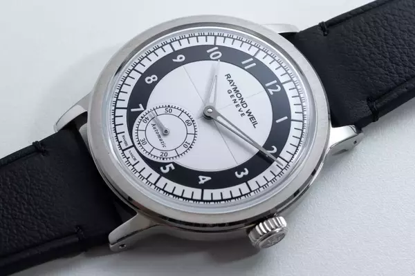 Raymond Weil's Millesime Small Seconds Tuxedo Dress Watch in Black & White: A Timeless Classic