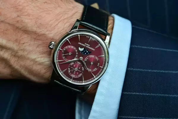 Frederique Constant Unveils Elegant Burgundy Perpetual Calendar